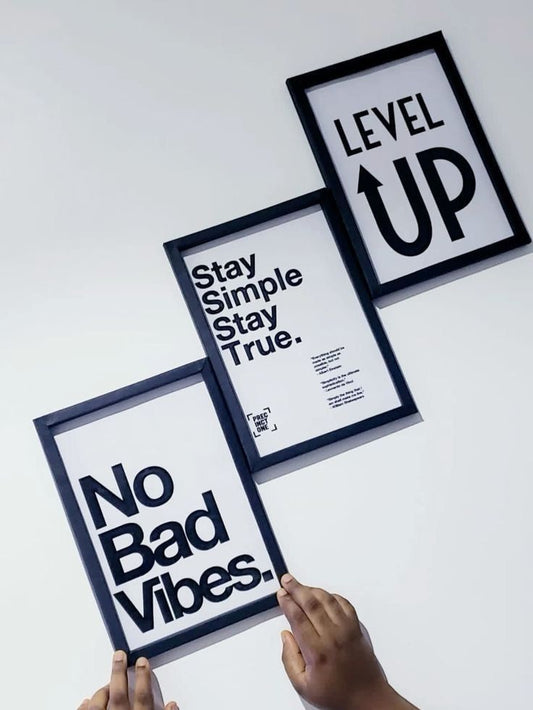 Elevate your office vibes with bold motivational frames – 3-piece set
