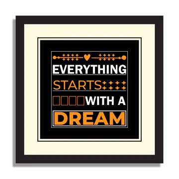 9-Piece Motivational Wall Frame Set – Hustle & Success Quotes
