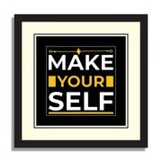 9-Piece Motivational Wall Frame Set – Hustle & Success Quotes