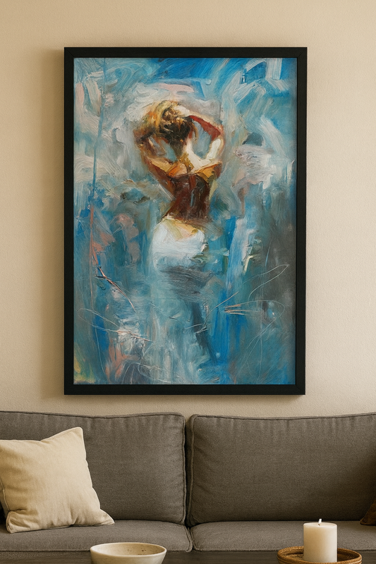 Elegant Abstract Woman Painting – Modern Wall Art