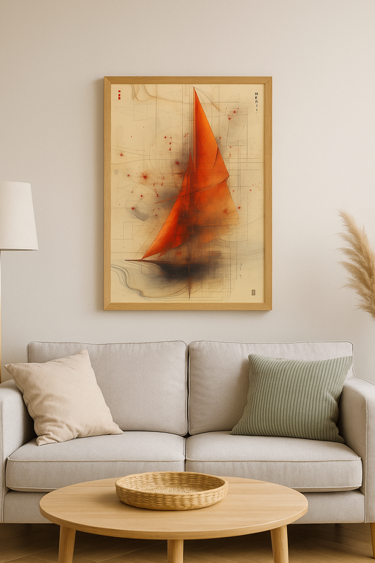 "Crimson Voyage – The Art of Sailing"