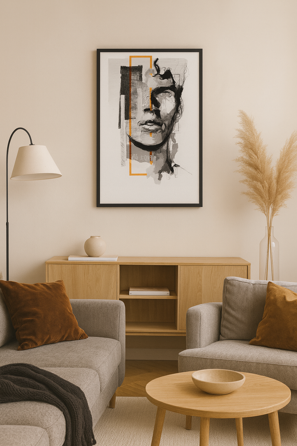 "Fragments of Identity – Abstract Collage Art"