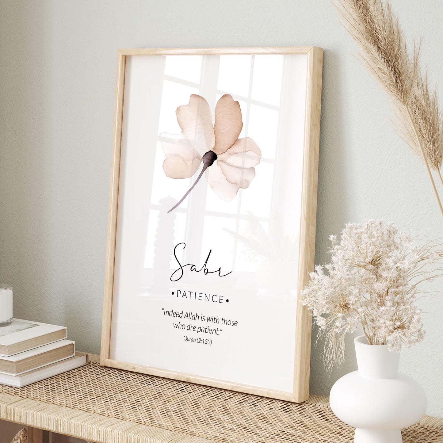 Islamic Botanical Frame Set – 6 Pieces