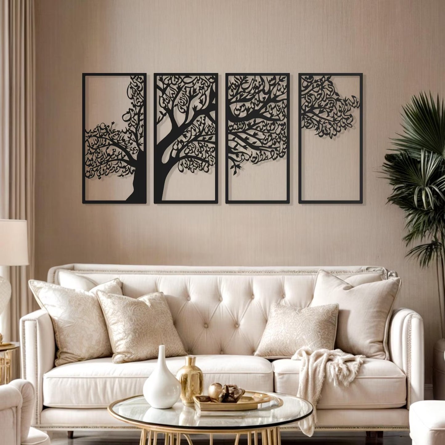 Set of 3 Islamic Wall Art | Quran Ayah Prints | Modern Home Décor | D56