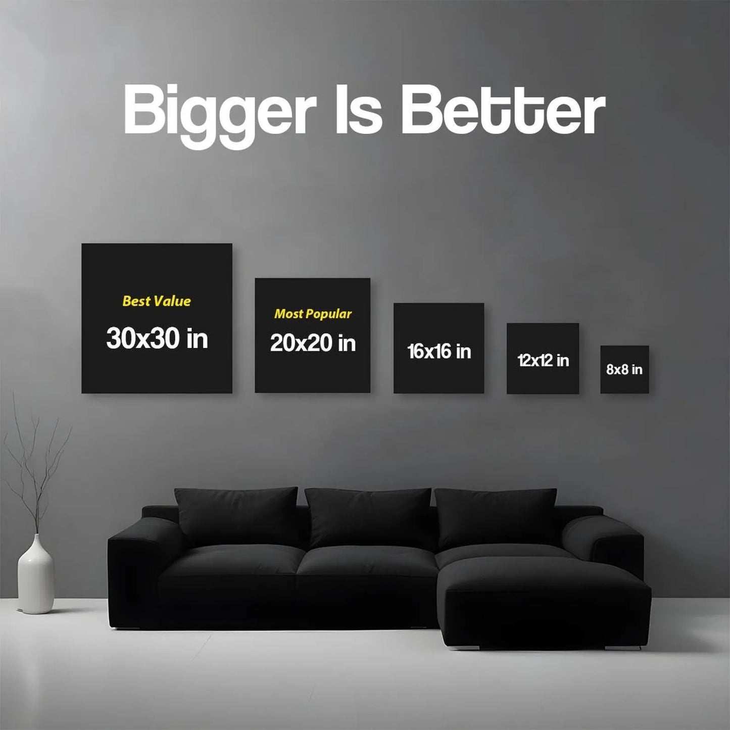 9x Motivational Wall Art Set | Office & Home Canvas Décor