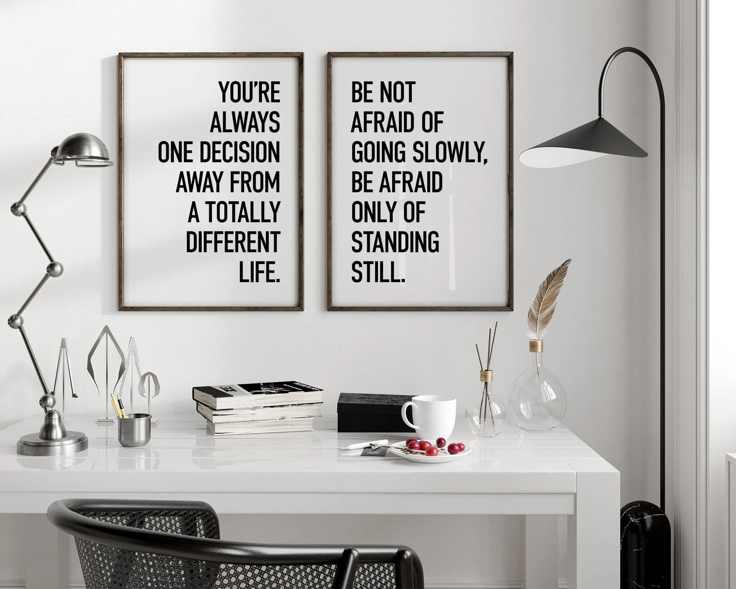 Set of 6 Motivational Posters | Printable Wall Art | Office & Home Décor