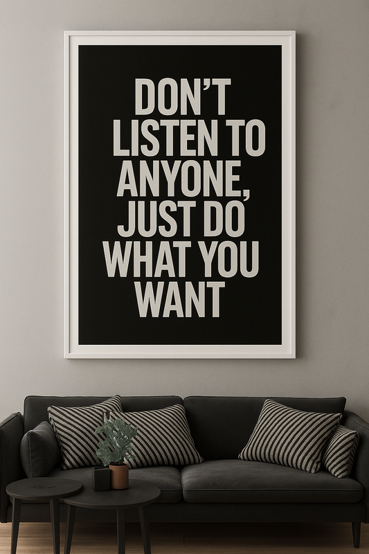 One Life. One Chance – Motivational Wall Frame