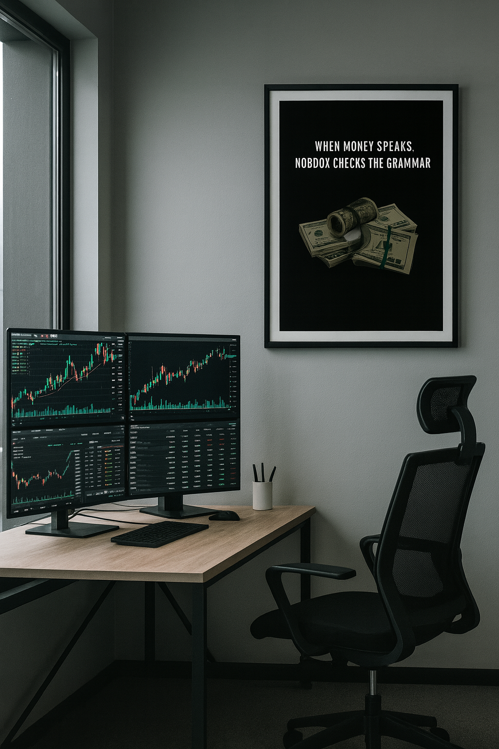 When Money Speaks – Nobody Checks the Grammar” Motivational Frame