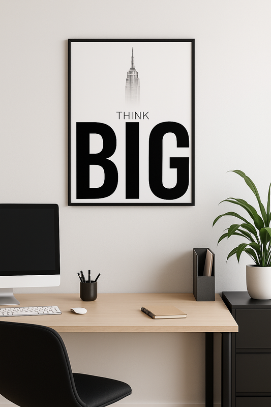Think Big – Motivational Office Wall Frame