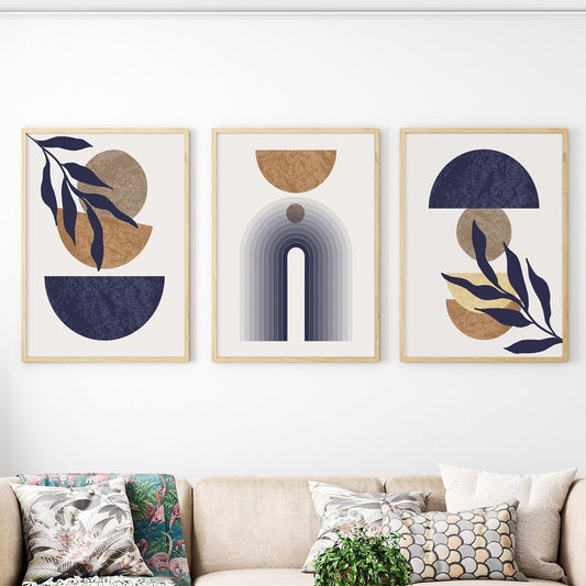 Upgrade your walls with our Minimalist 3-Piece Abstract Frame Set