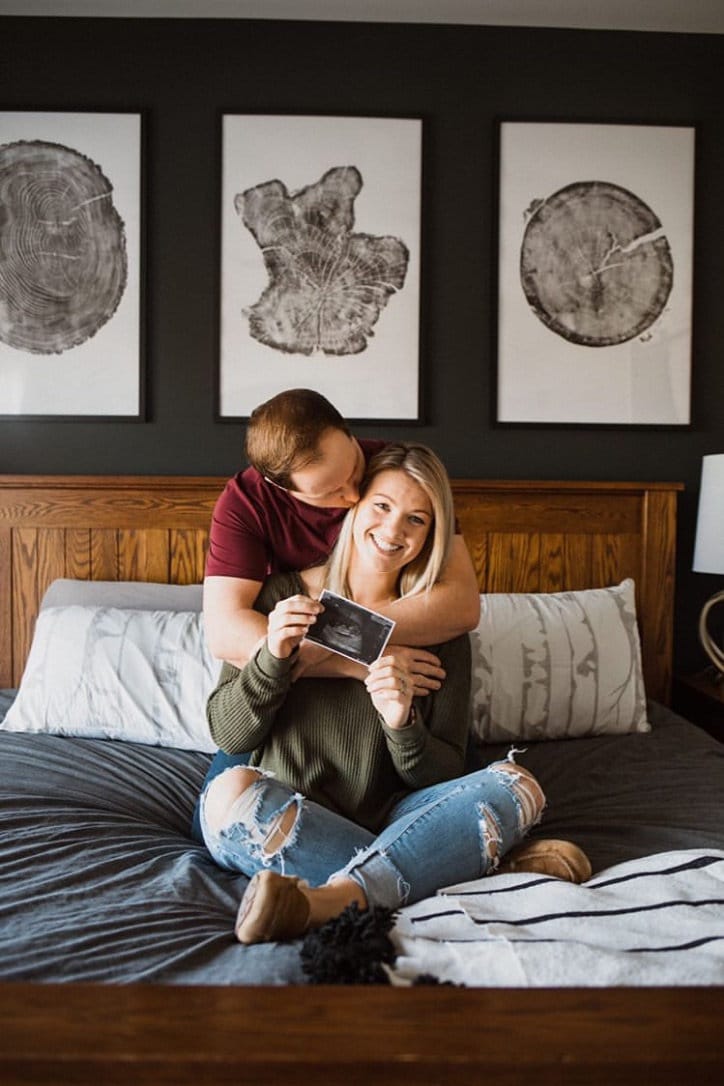 Minimalist Black & White Tree Ring Wall Art – Set of 3